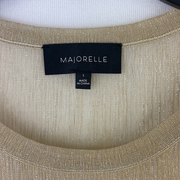 MAJORELLE Lurex Shimmering See Trough T-shirt Size S from REVOLVE - Picture 2 of 5